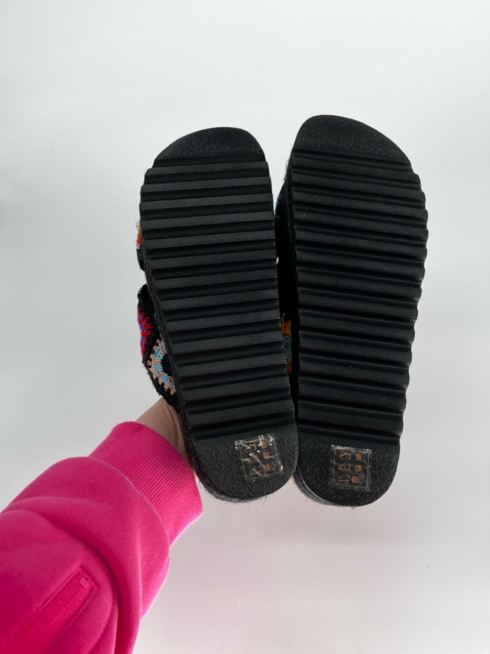 Dirty Laundry Women's Worble Platform Sandals black crochet - 10 - Picture 11 of 12